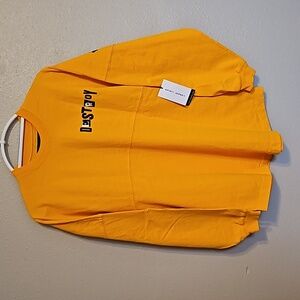 Spirit Jersey Street Wear Long Sleeve Rockefeller Puffy Print Shirt NWT